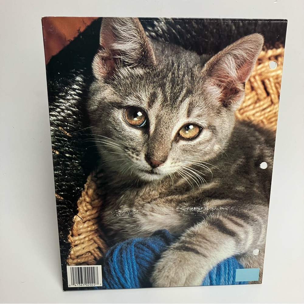 Vintage Folder Kitten Bundle of 2 80s School Supply 1987 - Picture 11 of 17